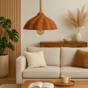 Petal Ceramic Lamp Shade, 3D printed ceramic
